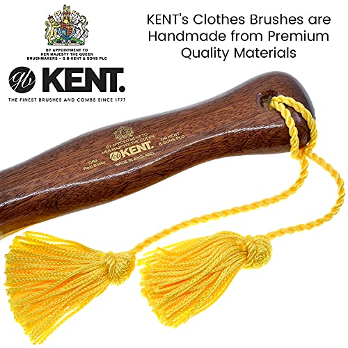 Brush de roupas Kent Cr8, removedor de fiapos de javali preto natural para caxemira, lã e seda para