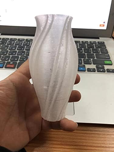 Filamento PMMA 1,75 mm, filamento de acrílico puro e transparente branco, filamento de impressora PMMA 3D, precisão dimensional +/- 0,03 mm, 1kg de spool