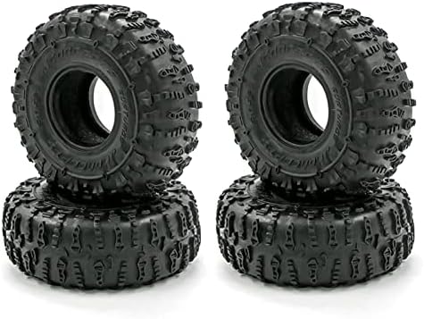 Pneus GOOLRC 4PCS RC Crawler, pneus de borracha de 1,9 polegadas de 125 mm de pneu para 1/10 Traxxas