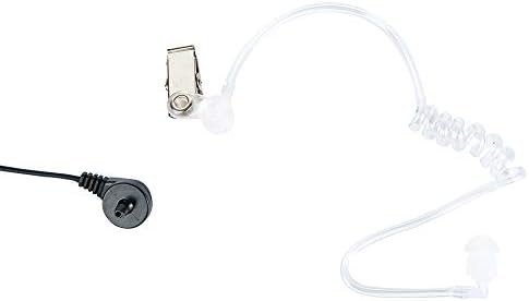 Fone de ouvido de 2,5 mm para Motorola Walkie Talkie, Caroo 1 pino fone de ouvido de tubo acústico coberto com PTT