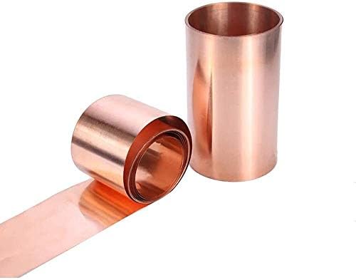 Folha de cobre de alumínio de cobre de metal xunkuaenxuan 99,9% folha de metal Cu de cobre folha 0. 1x300x1000mm