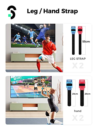 2023 Switch Sports Accessories Bundle - 15 em 1 Kit de acessórios familiares para Nintendo Switch