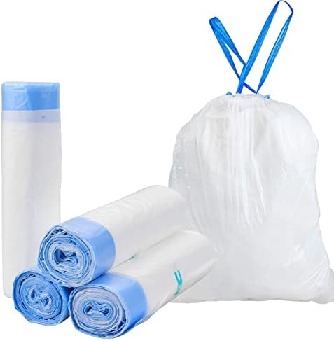 Sacos de lixo pequenos 4 galões espessados ​​saco de lixo de cordão para o banheiro lixo do escritório