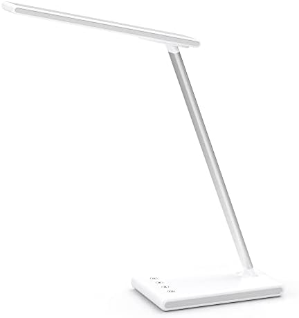 Lâmpada de mesa LED YCLZNB, lâmpada de mesa de estudo, ajuste de temperatura de três cores, escurecimento