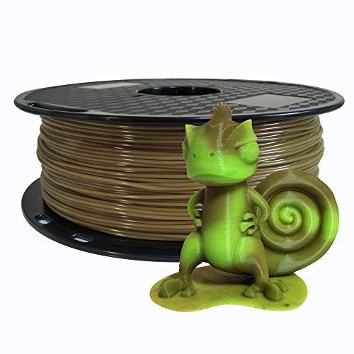 Alteração de cor PLA Filamento 1,75 mm marrom a verde impressora filamentação 1 kg spool 3d Pen Filamento 2,2 libras de impressão de materiais de impressão de cor filamento de cor com temperatura