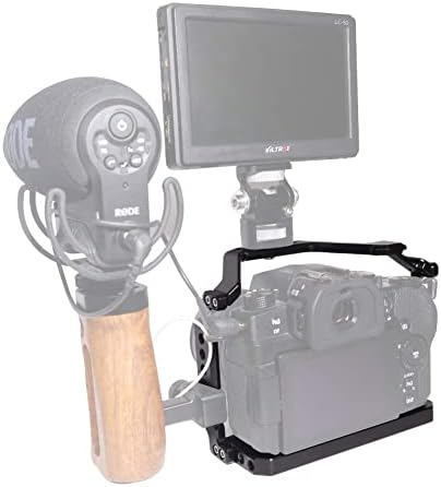 CAGA DE NICEYRIG para Panasonic Lumix G95 G85, gaiola de câmera de ajuste de forma com sapato frio