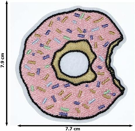 JPT - Donut Candy Bordoused Applique Iron/Sew On Patches Badge Patch de logotipo fofo na camisa de casaco