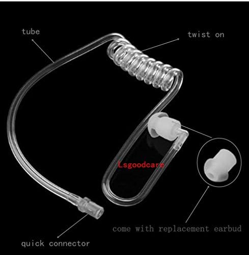 Lsgoodcare Substituição Tubo de áudio de bobina acústica de ar acústica com fones de ouvido compatíveis para