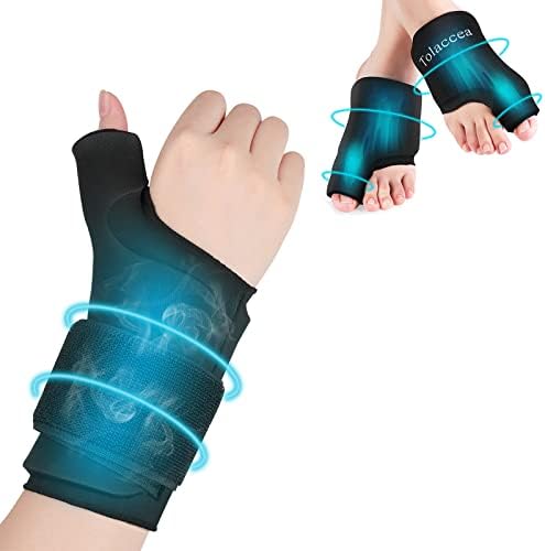 Tolaccea Thumb Wrist Pack & Foot Ice Packs de dedão do pé para alívio da dor