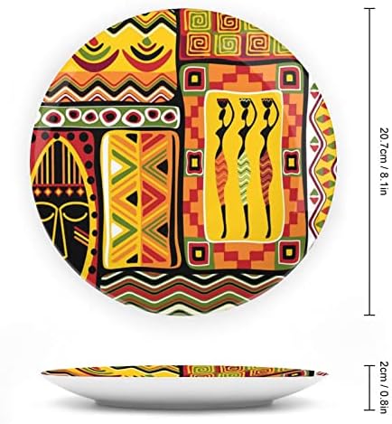 Mulher de arte africana com elementos históricos de maconha laranja o osso engraçado porcelana china decorativa