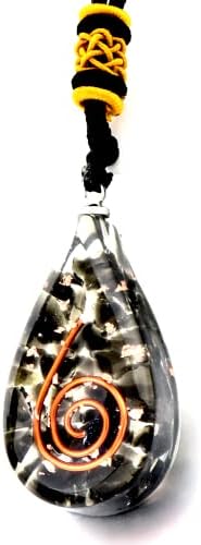 Alaigra Black Tourmaline Colar Crystals Reiki Crystals and Healing Stones Pingente Tesla Chakra Chakra
