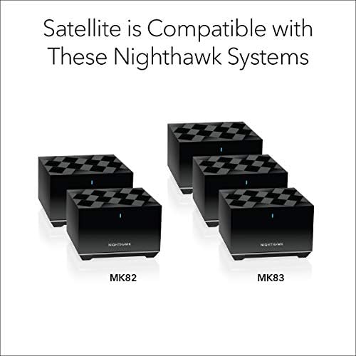 Netgear Nighthawk Tri-Band Whole Home Mesh WiFi 6 Satélite adicional-somente até 2.250 pés quadrados de cobertura