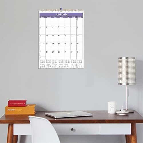 2023-2024 Calendário -15 meses Calendário com papel grosso para planejar e organizar para casa ou escritório, abril