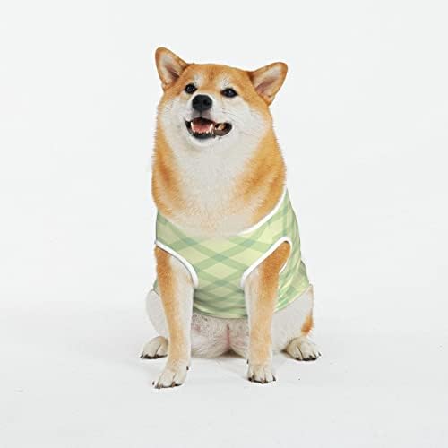 Camisas de animais de estimação de algodão St-Patrick-Day-Green-Green-Puppy Fantases de cachorro Pijama