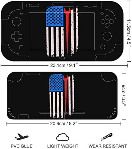 Ironworker EUA American Switch Switch Game Stick Bonzy Pattern Padrive Full Wrap Skin Protetive
