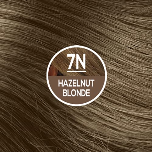 Naturtint Hair Permanent Color 7n Blonde de avelã, amônia livre, vegana, sem crueldade, até