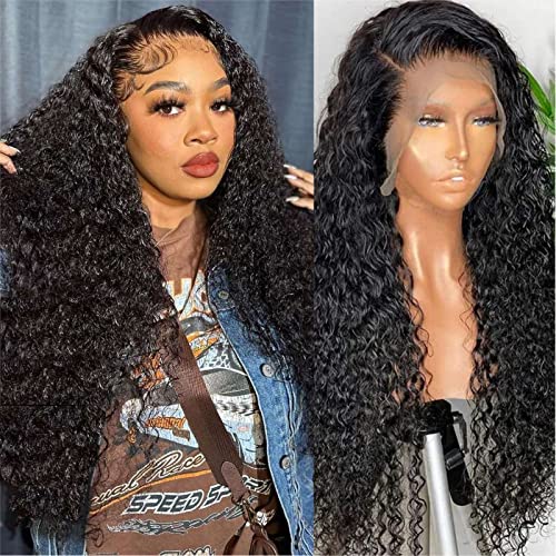 Generosas Water Water Lace Front Wigs Human Hair Wigs para mulheres negras 13x4 HD Perucas frontais