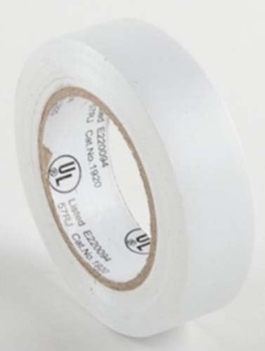 Pacote ToolUSA 10 Roll de fita elétrica branca de 3/4 x 50 'em celofane: TAP-EL50W-10