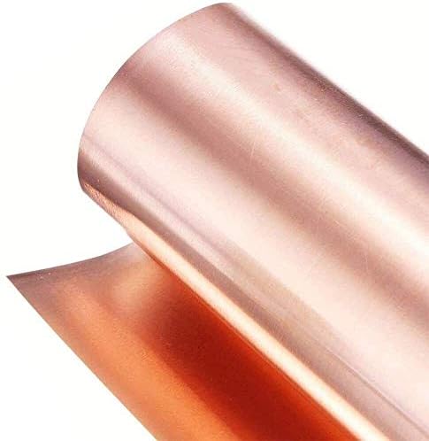 Folha de cobre de placa de latão Umky 99,9% folha de metal de cobre Cu Foil 0. 1x100x1000mm para artesanato