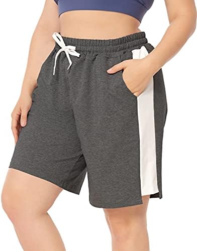 Zerdococean feminino plus size shorts atléticos casuais salão yoga pijama suor short workoutwear ativo