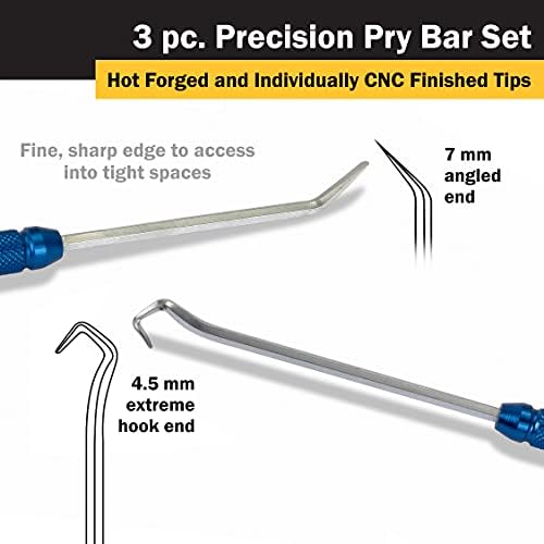 Titan 85504 Precision Pry Bar Ferramentas de barra de precisão Conjunto