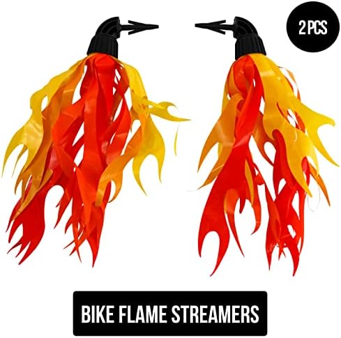 ICONikal Bicycle Scooter Huelbar Anexador de chamas Flamers