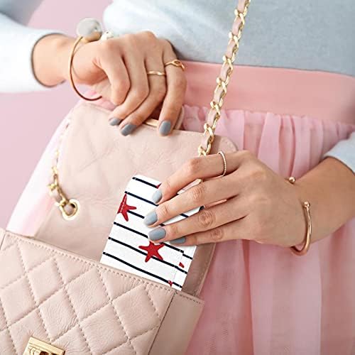 Lipstick Case Bolsa cosmética Organizador cosmético Travel Bag de batom de batom com espelho para