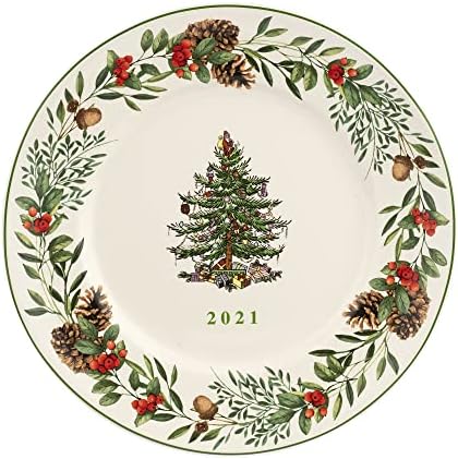 SPODE - Coleção de árvores de Natal Placa anual de colecionador 2021 - Medida em - lavadora de
