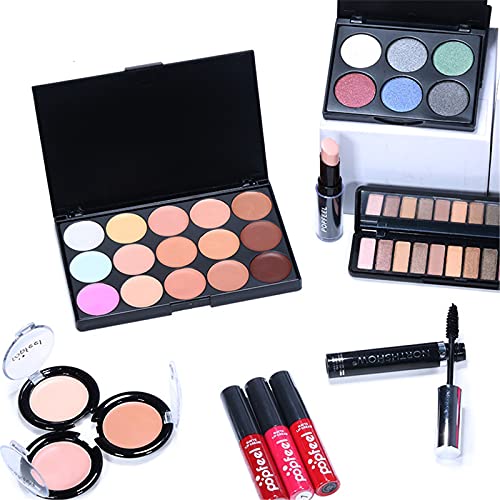 Kit de maquiagem de maquiagem multi-fins kit de rosa-de-flor de cor de maquiagem All-in-One Conjunto de presentes