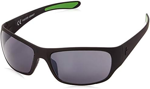 Os óculos de sol Flex do Ironman Men Wrap, Black Matte Burrached, 62 mm