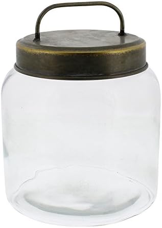 Minha casa chique de boticicário retro do boticário jar tampa de metal 8 | Armazenamento de vedação de borracha