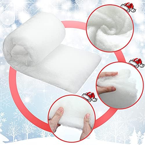 BBTO Christmas Snow Planta de neve definir cobertores de neve artificiais para decorações de pano de