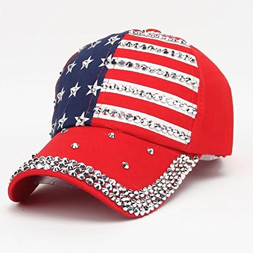 Capas de beisebol da American Flag Baseball para mulheres Snapback Hip Hop Caps Sun Protection Protection