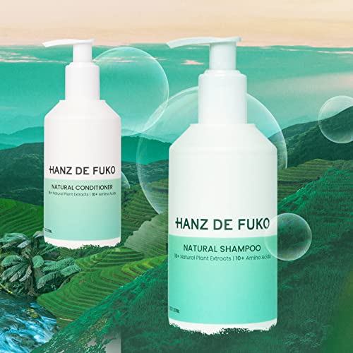 Hanz de Fuko Shampoo natural premium e kit de cuidados com os cabelos do condicionador - limpadores