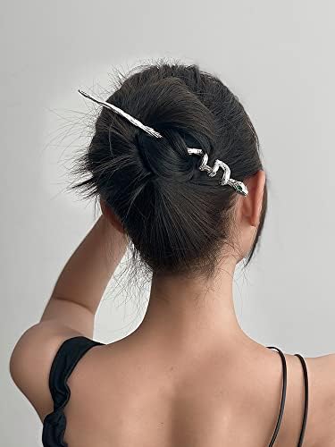 2022 New Snake Hair Sticks Vintage Hairticks Posqueiros de cabelo verdes Distorção de cabelos de cabeceira