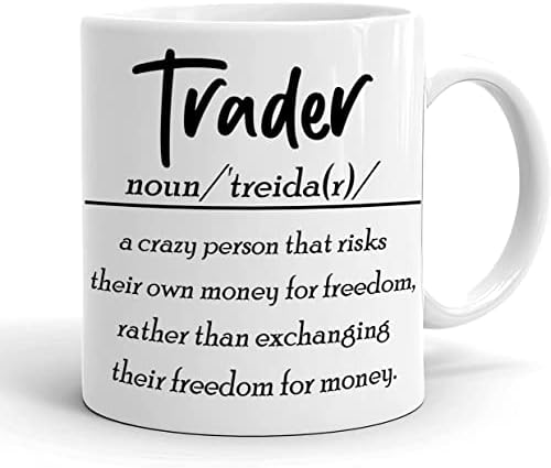 Caneca de café do mercado de ações - Definição do trader Crazy Pessoa - Day Trader Brokers Consultor