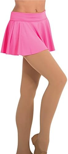 Body Wrappers Girls Microtech Skirt -Hot Pink -P -8-10