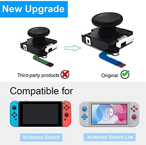Capas de garras de joystick de joystick 3D originais para Nintendo Switch Joycon Controller e Switch Lite