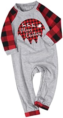 Pijama de correspondência familiar definido para o ano novo de pijamas familiares define uma carta de Natal e a família de pijamas correspondentes