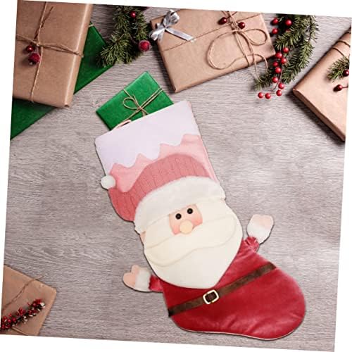 Meias de Natal de Sewacc 1pc Chrismas Ornamento de Papai Noel Socks para crianças Design de renas