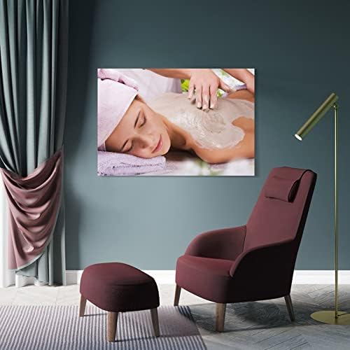 Poster de salão de beleza corporal de beleza corporal inteiro massagem spa pôster canvas de pintura