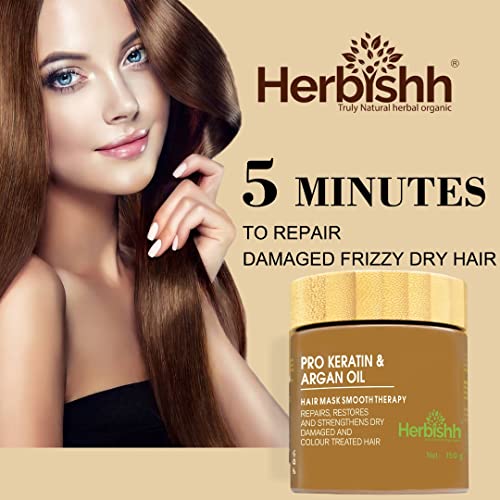 Herbishh C2 Combo com xampu de cor de cabelo pacote marrom escuro de 2 + máscara de cabelo 150gm - shampoo de