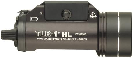 Streamlight 69260 TLR-1 HL 1000-Lumen Luz de montagem de arma tática, preto-caixa embalada e