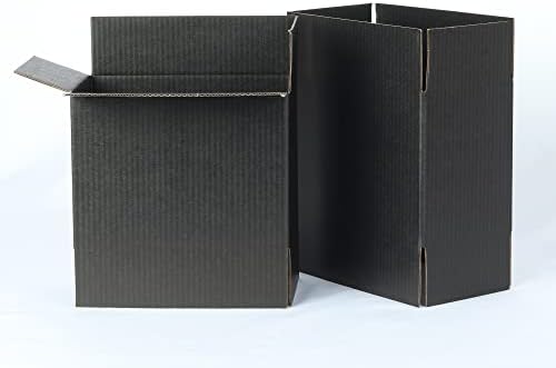 FQWGZ Black Shipping Boxes para pequenas empresas 25pcs/pacote 5x3x3,5 polegadas CAIXAS CORRUPADAS DE CARTÃO PARA