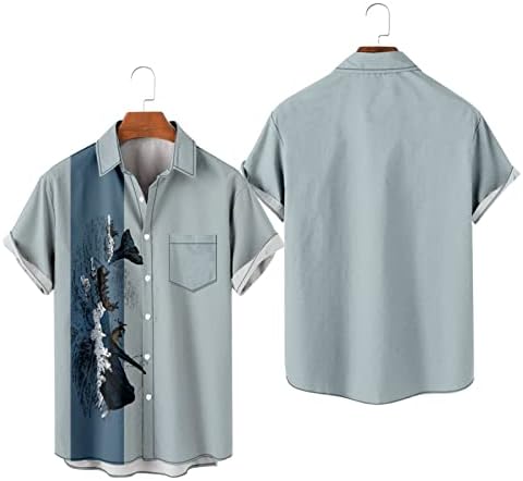 Camisas vintage para homens botões casuais para baixo camisas de boliche 50s estilo rockabilly