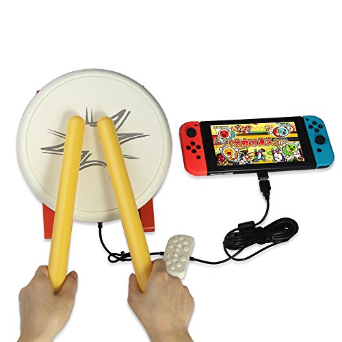 Ostent Drum Controller Sticks para Nintendo Switch Console Taiko No Tatsujin Master Video Games