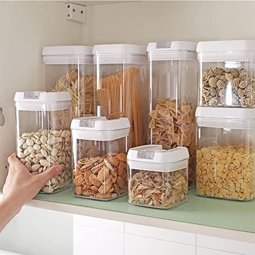 Recipiente de armazenamento de alimentos de plástico Genigw PP 0,5L 0,8L 1,2L Cereal Cereal Jar Jarra de