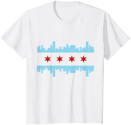 T-shirt vintage da bandeira de Chicago Flag, orgulho