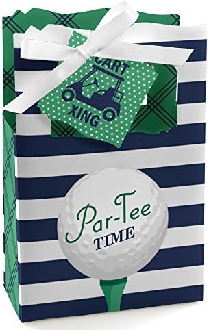 PAR -TEE TIME - GOLF - Caixas de favor do Birthday ou Retirement Party - Conjunto de 12