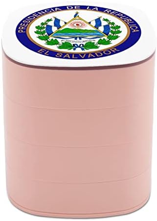 Selo do Presidente da Caixa de Jóias El Salvador para Mulheres Organizadoras Caso com Mirror 4 Camadas Presente